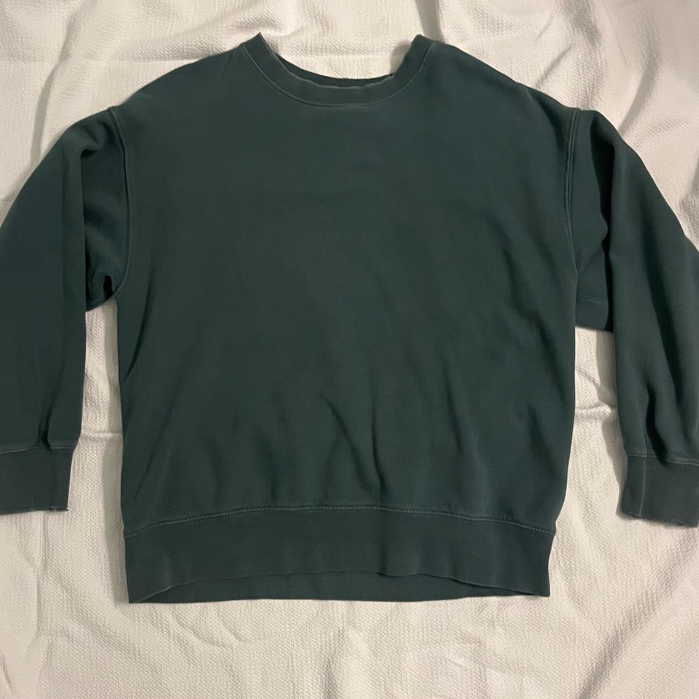 dark green american eagle crewneck